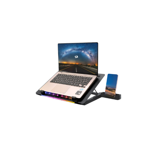 Dual USB 5 Fan RGB Gaming Notebook Stand
