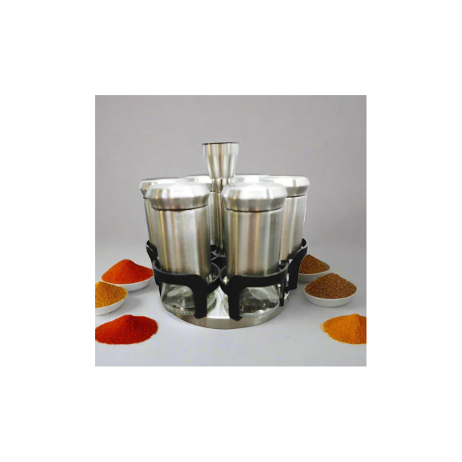 S/Steel Rotating Spice Rack